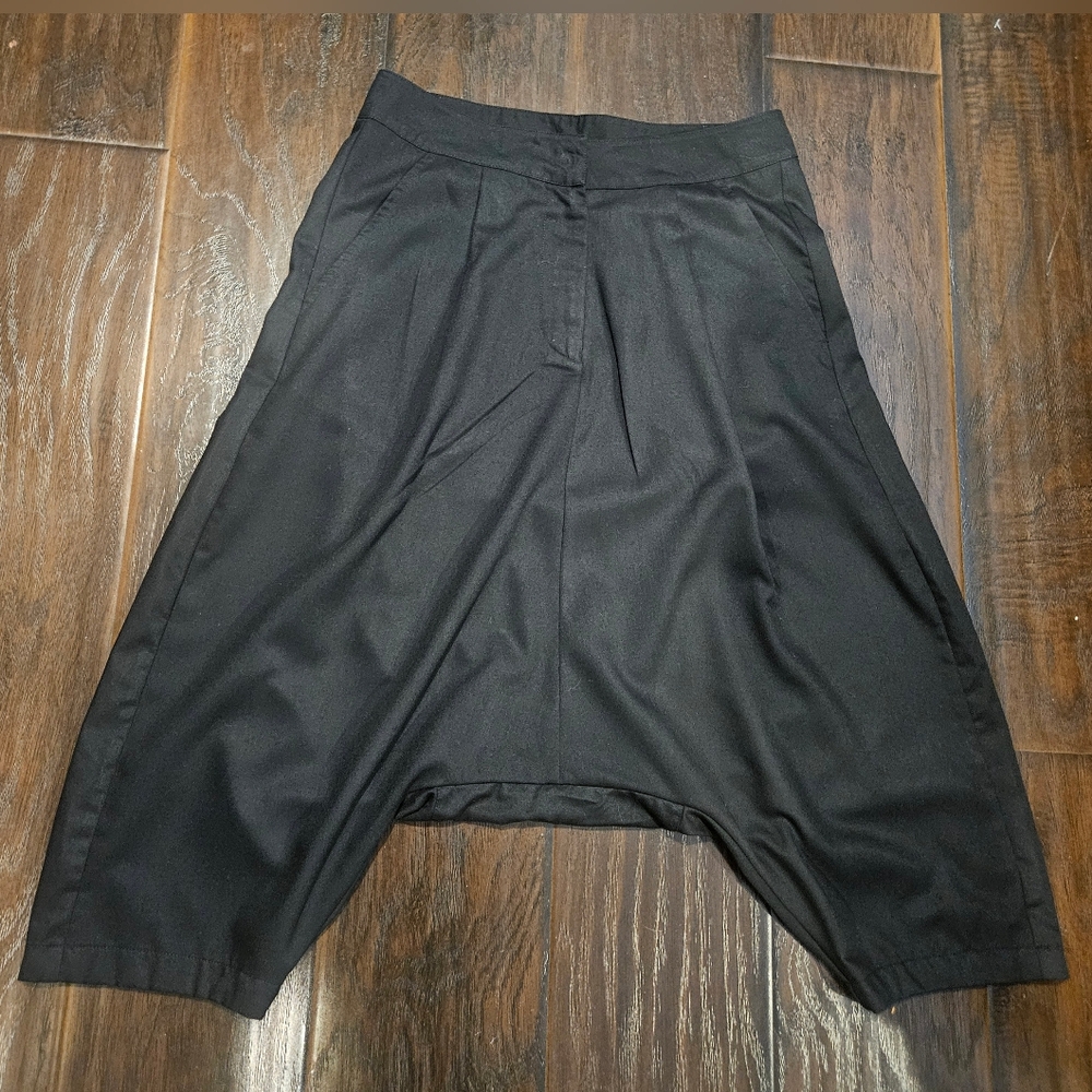 Skingraft Men's Black Drop Crotch Pants